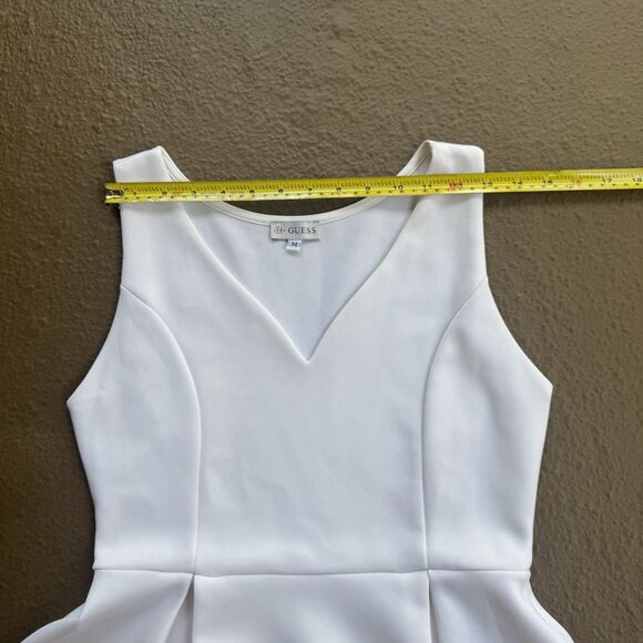 Guess Los Angeles White Summer Stretch  Dress Womens Size M - Picture 7 of 9